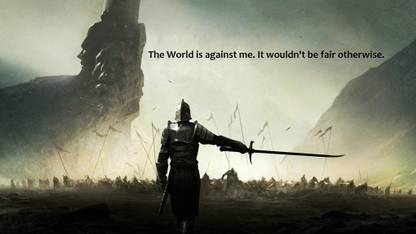 The world is against me. It wouldn't be fair otherwise Paper Print