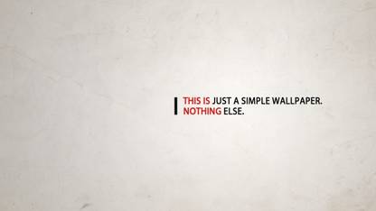 THIS IS SIMPLE WALLPAPER NOTHING ELSE Paper Print