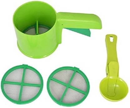Connectwide Automatic Aata Chalni- Flour Sifter with Free Scoop Collapsible Sieve