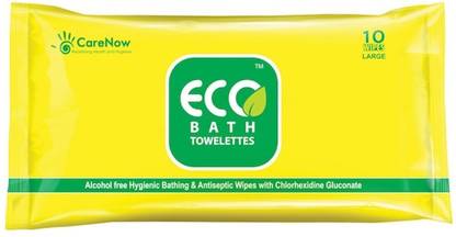 ECO bath Towelettes Large Pillow Pack - 6 packs X 10 wipes = 60 wipes