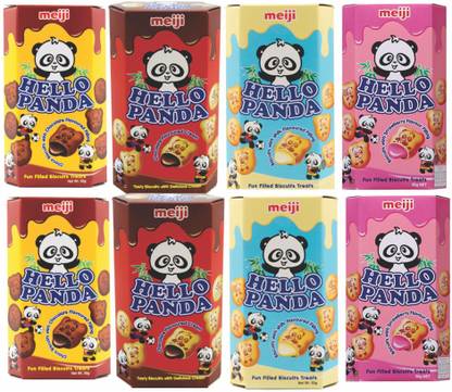 Hello Panda flavour biscuit 50g Cream Cracker Biscuit