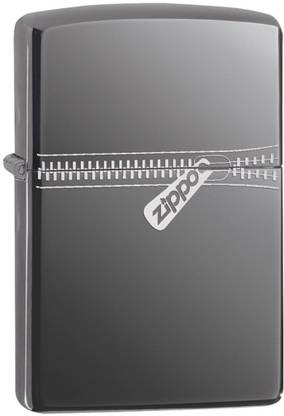 Zippo Classic Zipper Black Ice Key Chain