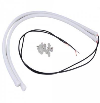 AutoSun 2 X 60cm LED DRL flexible daytime running light tube strip waterproof Dual Color Car Fancy Lights