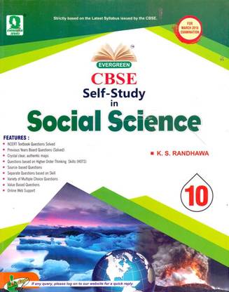 CBSE Self Study In Social Science Term I Class - 10