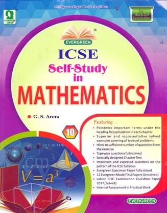 ICSE Self-Study In Mathematics Class - 10