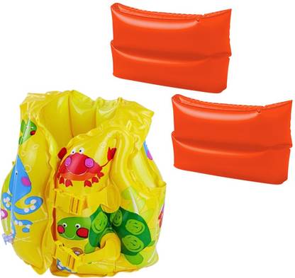 GOLDDUST ArmBand with Swim life jacket for 3-6 Year Child for 3-6 Year Child Swimming Kit
