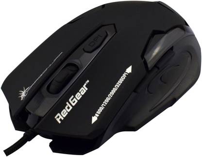 DRAGON WAR by Redgear ELE-G11 Emera Wired Ambidextrous Laser Gaming Mouse