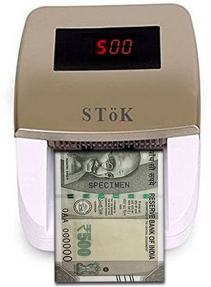 Stok Handy Note/ Counterfeit Money Detector (Compatible with New INR Rs 2000 And Rs 500 Notes)"4 Way Insertion" Multi Currency Detector. 100% Counterfeit Notes Will Be Detect with 6 Analysis: MG/UV/IR/MT/2D/PQ Note Counting Machine