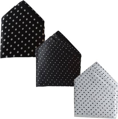LOOPA Polka Print Polycotton Pocket Square