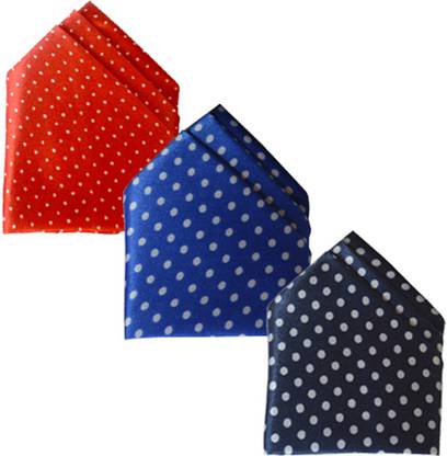 LOOPA Polka Print Polycotton Pocket Square
