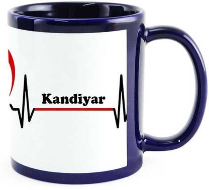 Muggies Magic Kandiyar High Quality Printed Blue Petch Ceramic Coffee Mug