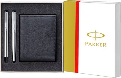 PARKER Vector SS CT + Pen sets Free Leather wallet Roller Ball Pen