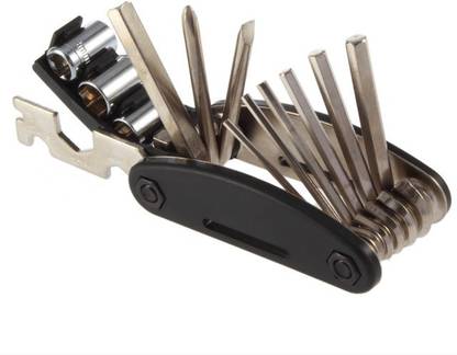 FurMito Multi -Purpose Bicycle Repair Tool Kit Allen Key Cycling 15 IN 1 Tool Kit