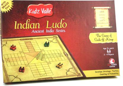 Kidz Valle Indian Ludo, Pachisi, Pagadeyaata , Barakatta, Ancient India Series, Indian Traditional Board Game Accessories