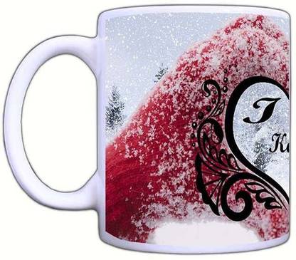Muggies Magic Kavi Heart Name Design 11Oz Ceramic Coffee Mug