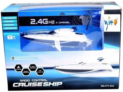 WISHKEY 4 Channel 2.4G High Speed Cruise Ship Remote Control Boat