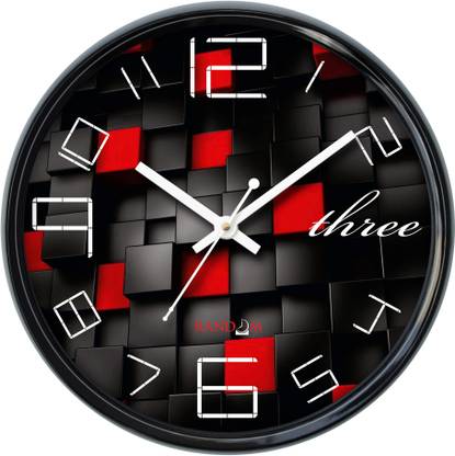 RANDOM Analog 30 cm X 5 cm Wall Clock
