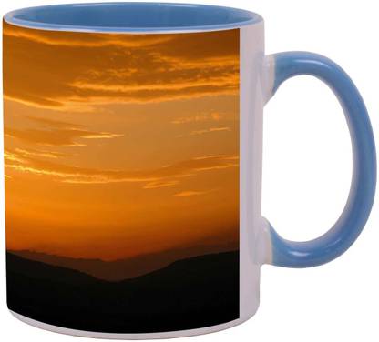 Arkist sunrise in the alps Ceramic Coffee Mug