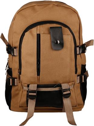 Aaishwarya Brown Canvas Backpack Backpack