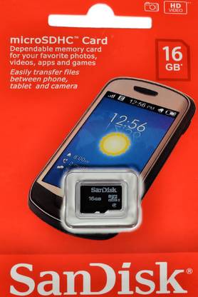 SanDisk N17819 HC1 16 GB SD Card Class 4 120 MB/s  Memory Card Compatible with Camera, Tablet, Mobile