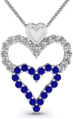 Vorra Fashion Trivium Heart Design Sterling Silver Pendant