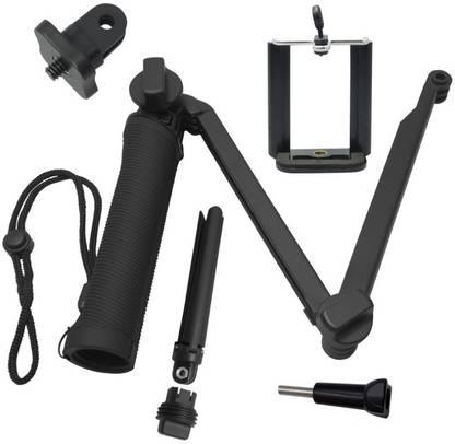 TASLAR Selfie Stick for Mobile, Action Camera, GoPro, Tripod, Tripod Ball Head