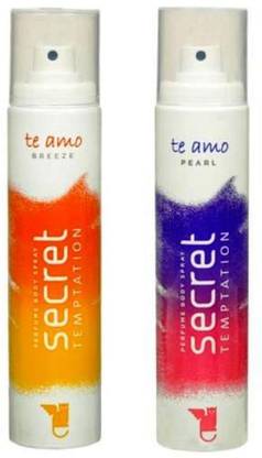 Secret Temptation Te Amo Breeze And Pearl Combo Pack 2 Deodorant Spray  -  For Women