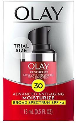 OLAY Regenerist Micro-sculpting Cream Face Moisturizer With Spf 30, Trial Size