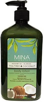Mina Organics� Tea Tree & Coconut Body Lotion - Factory Authenticity Code