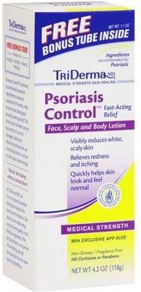 MISC BRANDS Triderma Md Psoriasis Control Face Scalp & Body Lotion With Bonus Tube