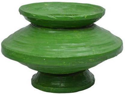 Waste Craft Decorative Handi Decorative Showpiece  -  13 cm