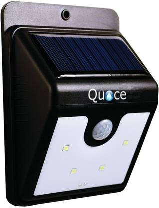 QUACE 4 LED PIR Motion Sensor Stick On Solar LED Light Set Solar Light Set
