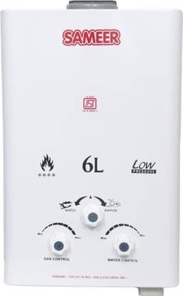 Sameer Gas Geyser 6 L Gas Water Geyser