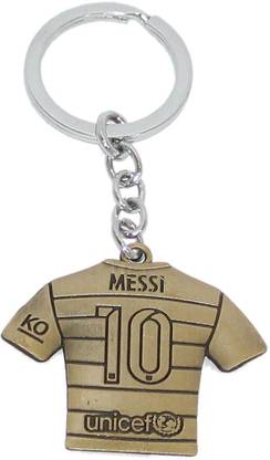 Aura FC Barcelona Football Club FCB Messi Jersey Double Sided Key Chain