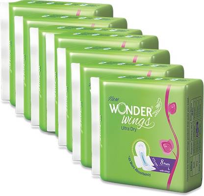 Wonder Wings Ultra Dry L Napkins Sanitary Pad