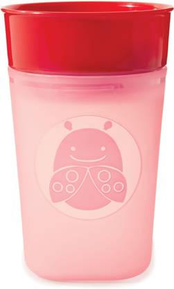 SKIP HOP Zoo Turn-and-Learn Training Cup, Livie Ladybug  - Plastic