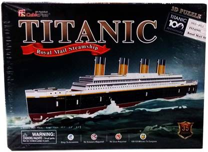 Kidoz Kingdom CUBICFUN 3D PUZZLE TITANIC 35 PCS