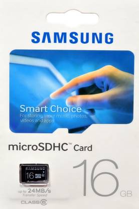 SAMSUNG MB-MS16D 16 GB MicroSD Card Class 6 120 MB/s  Memory Card Compatible with Camera, Mobile, Tablet