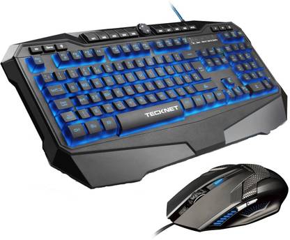 TECKNET X701 Gryphon Pro Programmable Gaming Keyboard & M268 Gaming Mouse Combo Set