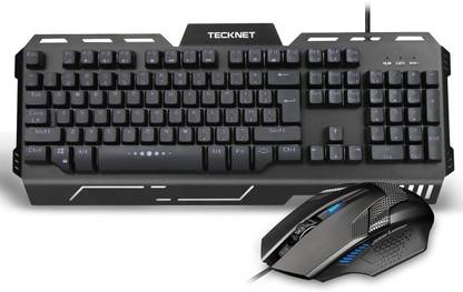 TECKNET X641 Phoenix Illuminated Gaming Keyboard/Mouse-US Combo Set