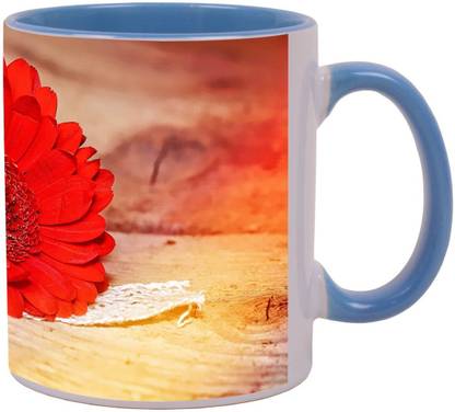 Arkist vivid red gerbera daisy Ceramic Coffee Mug