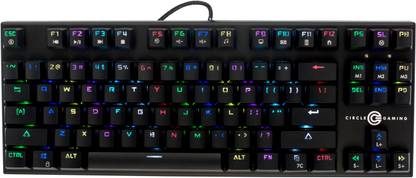 Circle Squadron-M Wired USB Standard Gaming Keyboard Compatible with Desktop, Laptop, Mac