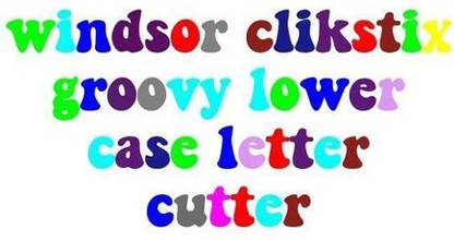 Windsor Cake Craft Windsor Groovy Lowercase Letters Clickstix Cutter Cookie Cutter