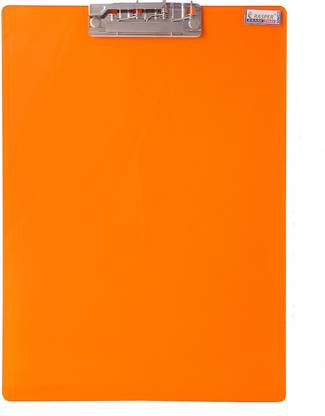 RASPER Orange Acrylic Clip Board Exam Pad (14x10 Inches) Premium Quality