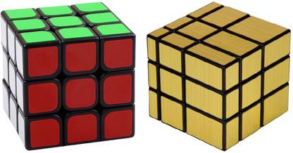 RUBIK'S CHALLENGE ube P 3x3 Gold 2 Pieces