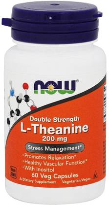 Now Foods L-Theanine 200mg 60 Caps