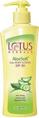 LOTUS HERBALS AloeSoft Daily Body Lotion SPF 20