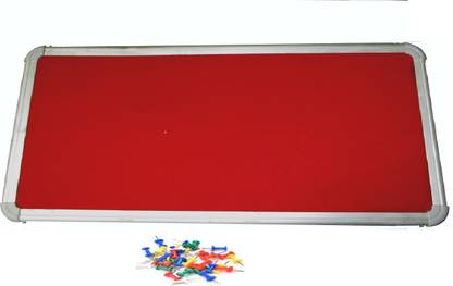 Action World 60X30 CENTIMETER RED Notice Board