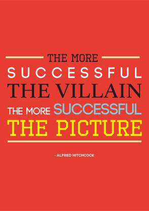 The Villain Poster A4 size without Frame Paper Print