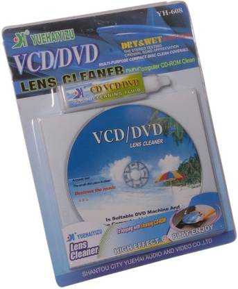 Dragon CD/DVD/VCD Head Dirt Cleaner Restore Kit Disc Lens Laser +Cleaning fluid 1 Set for Computers, Gaming, Laptops